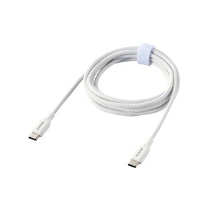 yszUSB Type[C P[u ^Cv C to Type C 2m PD 60WΉ fɂ VRf 炩 PC X}z  Type-C @Ή zCg GR MPA-CCSSM20WH