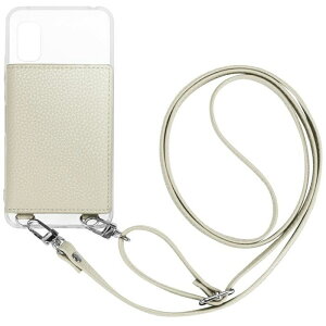 AQUOS wish3 SH-53D �V�����_�[�X�g���b�v�t�����U�[�P�[�X �uSHOULDER POCKET�v �z���C�g LEPLUS NEXT LN-23SQ1SSWH