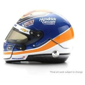 1/5 2024 Kyle Larson Arrow McLaren HendrickCars.com H1100 Arai 1/5 Scale Mini Replica Helmet F1 �w�����b�g Spark Japan 5HSP106