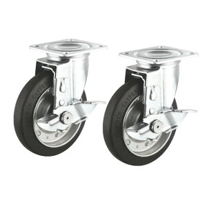 �y����s�z�ėp�L���X�^�[ 125mm�a 2�Z�b�g �t���[ �X�g�b�p�[�t�� �T�����T�v���C CST-125ER-FRST2