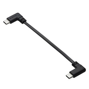 �y����s�zUSB Type-C to USB Type-C�P�[�u�� �t���b�g L�� �[�d��p USB Power Delivery�Ή� 60W 0.1m �u���b�N �G���R�� MPA-CCLL01BK