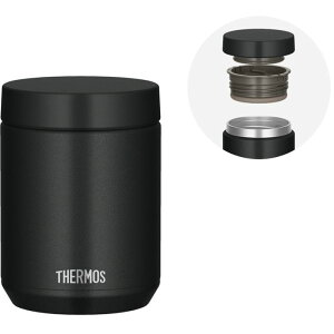 THERMOS 真空断熱スープジャー 500ml 食洗機対応 ブラック サーモス JED-500-BK