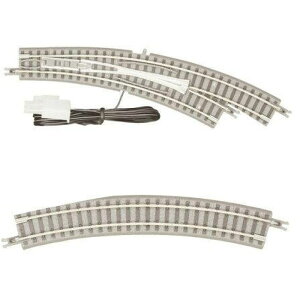 Zゲージ 電動/手動カーブポイントレールR195/220-30 右 鉄道模型 ロクハン R027