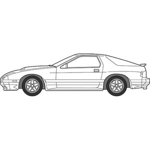 HC-7 1/24 nC\J[V[Y No.7 Toi RX-7 FC3S^(nC\J[o[W tW~͌^ 4968728047799