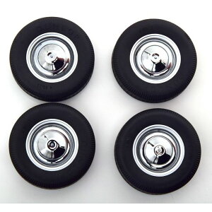 KK Scale 1/12 Fiat 500F Tire Set with rims silver t[X^C KKDCACC035