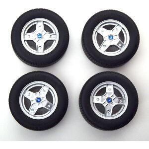 KK Scale 1/12 Fiat 500F Tire Set with rims Abarth t[X^C KKDCACC037