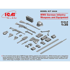 ICM 1/35 WW 2 ドイツ歩兵 ウェポン&装備セット ハセガワ 35638