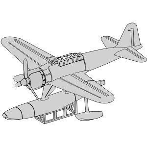 1/700 ���{�C�R �񎮐���퓬�@ �v�����f�� �͌^ �z�r�[ ���f���E�� T23V700-020M