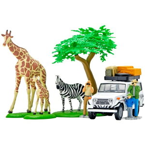 海洋堂×トミカリミテッド ヴィンテージ ジオコレ64 #カースナップ28a サファリ1 (トヨタ ランドクルーザー FJ56V型付属) トミーテック 330554