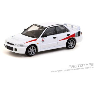 Tarmac Works 1/64 Mitsubishi Lancer RS Evolution White SpeedmasterJapan T64G-48-RS