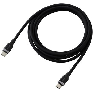 �y����s�zUSB Type-C to USB Type-C�P�[�u�� USB Power Delivery�Ή� 100W�Ή� �Ȃ߂炩 2.0m �u���b�N �G���R�� MPA-CC5PSSA20BK