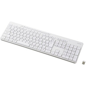 �y����s�z���C�����X�L�[�{�[�h �z���C�g �É� �e���L�[�t�� 2.4GHz���� USB���V�[�o�[(USB-A) ���{��z�� Windows Mac ChromeOS�Ή� AI�N���L�[���� �r���@�\ �����u���� �G���R�� TK-QT11FDMWH