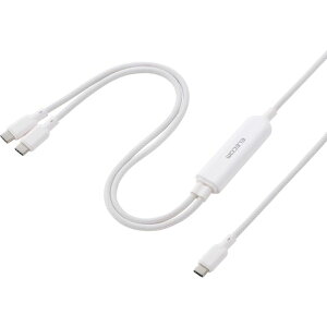 �y����s�zUSB-C �[�d�P�[�u�� USB Type-C ��� 2in1 140W PD�}���[�d 2�䓯���[�d 1�{2�� �i�C�������b�V�� 1.2m �X�}�z/�^�u���b�g/�m�[�gPC�Ή� �z���C�g �G���R�� MPA-CCCA12WH