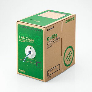 �y����s�zEU RoHS�w�ߏ��� LAN�P�[�u���iCat5e �P���j�@100m�@�u���[ �G���R�� LD-CT2/BU100/RS