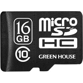 microSDHC メモリーカード microSDHCカード 16GB クラス10 +データ復旧サービス グリーンハウス GH-SDMRHC10DA-16G