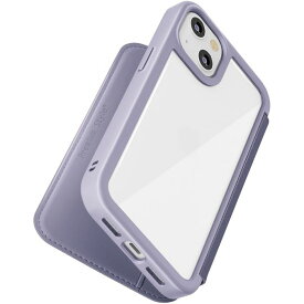 iPhone 14 iPhone 13 6.1インチ 用 手帳型 ガラス フリップ ケース カバー パープル PGA PG-22KGF05PP