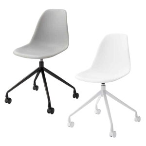 【北海道・沖縄・離島配送不可】【代引不可】デスクチェア オフィスチェア 回転チェア 回転椅子 回転式 キャスター付き 移動 肘なし アームレス シェル型 スタイリッシュ シンプル 在宅ワ