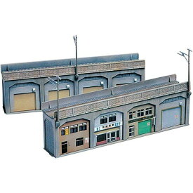 Nゲージ 未塗装ストラクチャーキット 高架下の倉庫・店舗 鉄道模型 ジオラマ greenmax グリーンマックス 2143