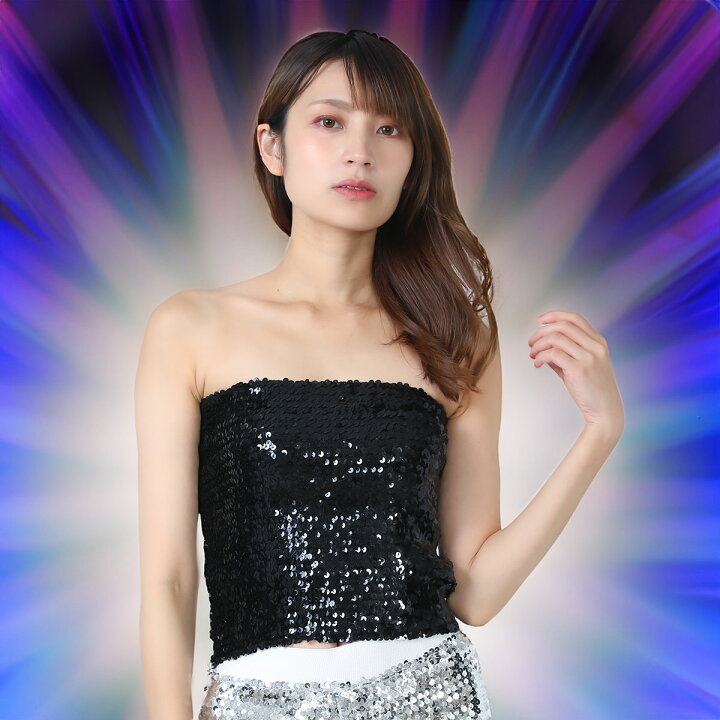 楽天市場】スパンコール ダンス衣装 スパンコール トップス ダンス衣装 