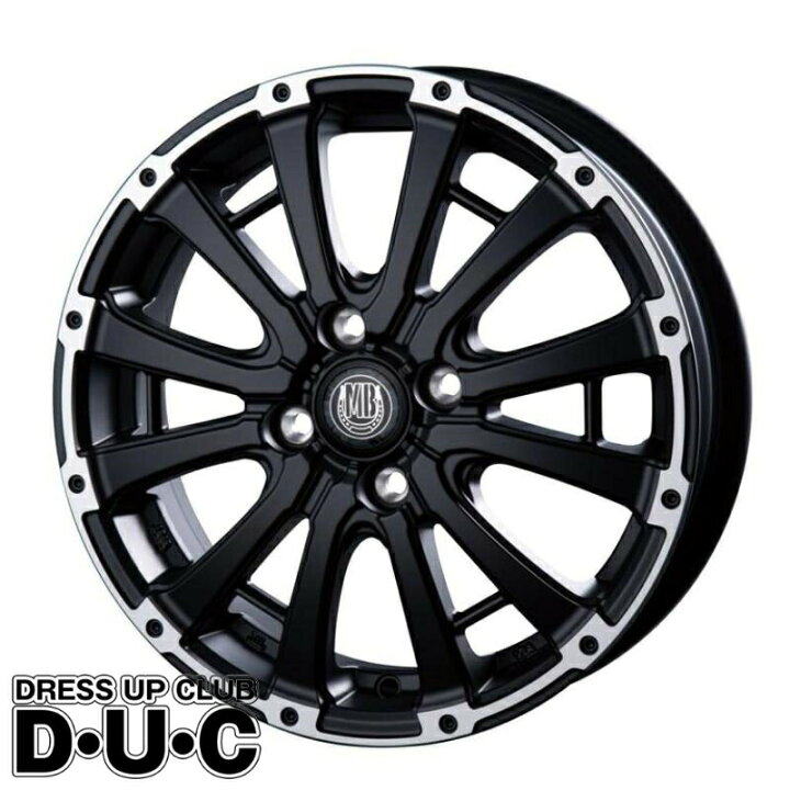 楽天市場】MC 軽トラ/軽バン用 12インチ ホイール4本セット MUD BAHN 