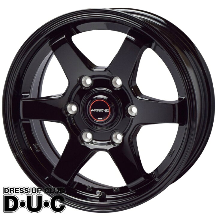 楽天市場】ハイエース 16インチアルミホイールセット J-TECH GL-1 