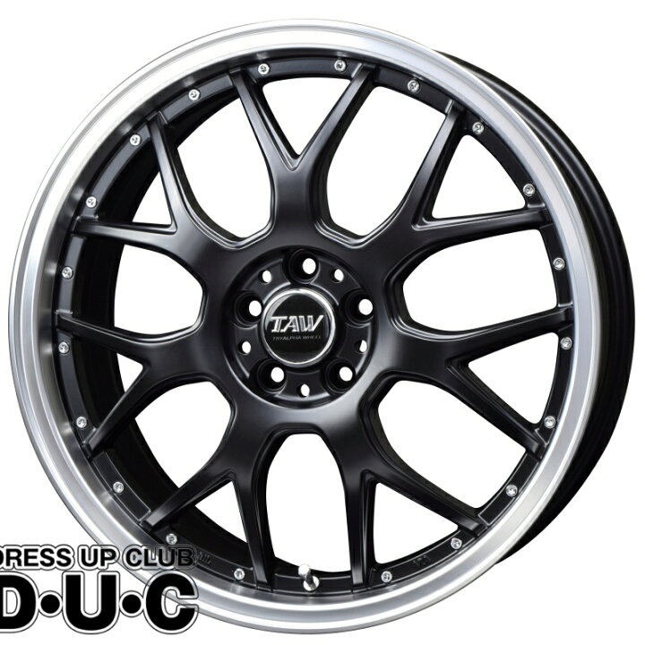 楽天市場】18インチアルミホイール4本セット Leowing M7 18-7.0 5-100+  