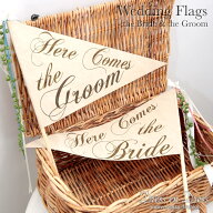 【19日20時から 限定5%オフCP配布中】フラッグ ウェディング ウェディングフラッグ Here Comes the Bride…