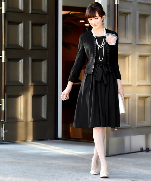 楽天市場】セレモニースーツ 2点セット ジャケット ワンピース ママ  