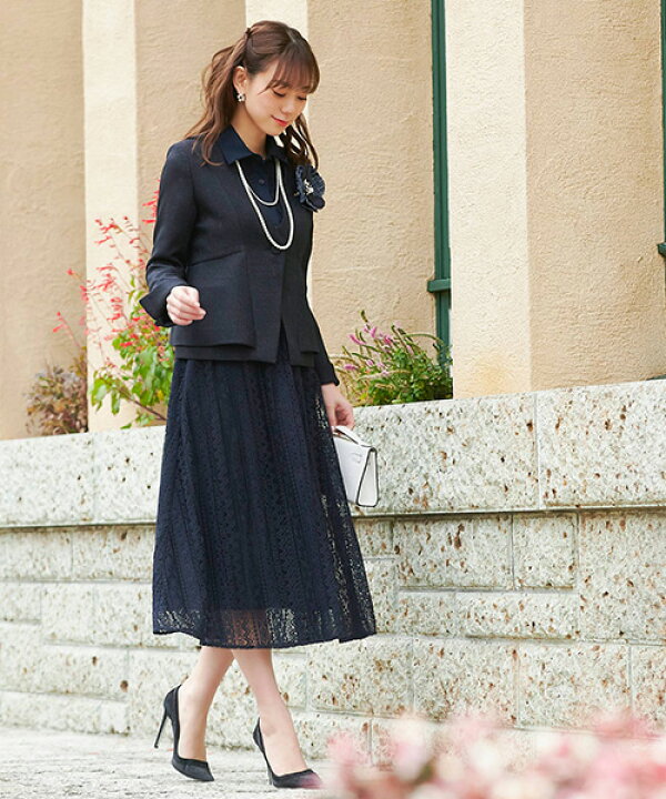 楽天市場】セレモニースーツ 2点セット ジャケット ワンピース ママ  