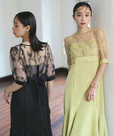 【バーゲン価格】レディース パーティードレス 結婚式 ロングワンピース お呼ばれドレス ボレロ 2点セット キャミワンピ マーメイドスカート 上品 きれいめ 40代 30代 20代 ミセス セレモニー フォーマルドレス 披露宴 二次会 半袖 レース 即日発送 ルイルエブティック