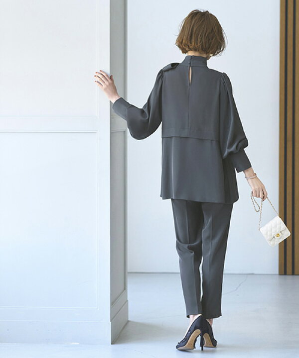 楽天市場】【ストレッチ】レディース セットアップ パンツドレス  