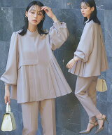 ◆30分間限定！25％OFF◆【洗える/ストレッチ】レディース セットアップ 結婚式 お呼ばれ パーティードレ…