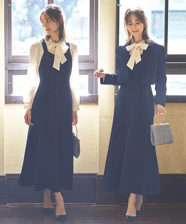 楽天市場】セレモニースーツ 2点セット ジャケット ロングワンピース  