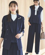 【ストレッチ】レディース セットアップ ママスーツ パンツスーツ セレモニースーツ 3点セット セレモニ…