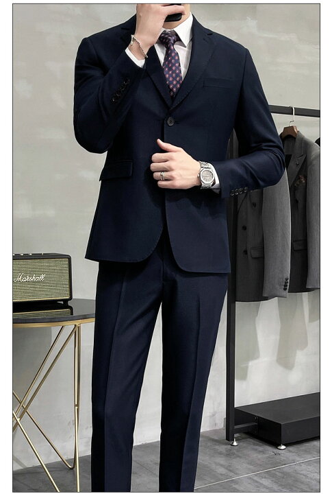 楽天市場】タキシード メンズスーツセット 4点セット「ジャケット 