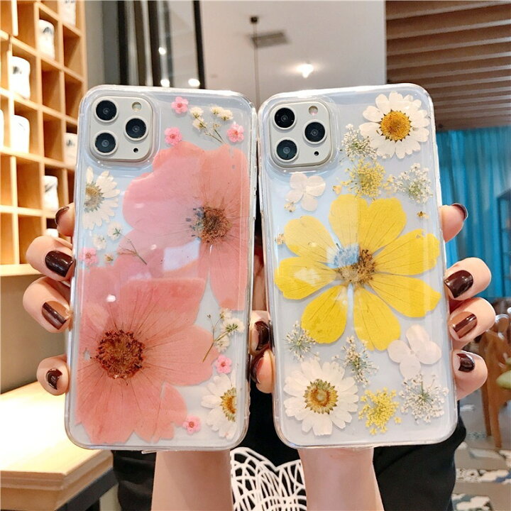 セール☆押し花iPhoneケース☆iPhone12/iPhone12pro - ソフト・ハード 