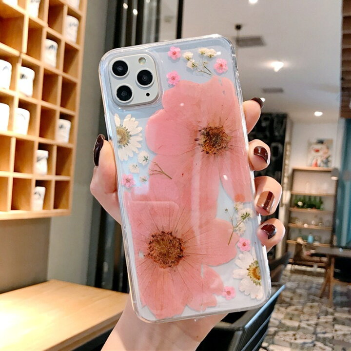 セール☆押し花iPhoneケース☆iPhone12/iPhone12pro - ソフト・ハード 