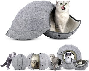 アウトレット 猫 ベッド 冬 犬ベッド 猫ベッド クリスマスドーム型 ふわふわ 丸型 クッション ドーナツペットベッド ぐっすり眠る 猫用 小型犬用 もこもこ 暖かい 滑り止め 防寒 寒さ対策 洗