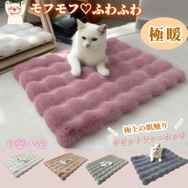 ＼期間限定P5倍／ペット マット 犬 ベッド 猫 ベッド モコモコブランケット 毛布 超ふわとろ 犬 猫用のタオル マット 洗える 暖かい 滑り止め もこもこ ブランケット ふわふわ 防寒 布団 毛布 犬 猫ケージ 子犬 子猫 四季適用 お出かけ 小中大型ペット用