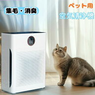 空気清浄機 ペット 猫の毛 犬の毛 浮毛 吸引 脱臭 アンモニア除去 家庭用 花粉 PM2.5対応｜静音 スリープ…