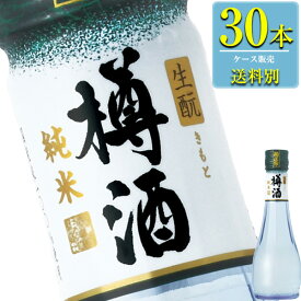 菊正宗 上撰 純米樽酒 雫瓶 180ml瓶 x 30本ケース販売 (清酒) (日本酒) (兵庫)