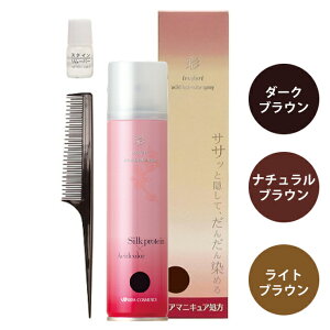 イリヤ 彩 酸性ヘアカラースプレー #3 ナチュラルブラウン 120g