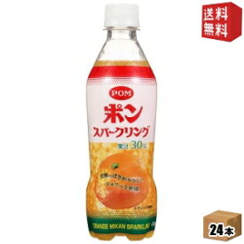 【送料無料】えひめ飲料 POM（ポン） ポンスパークリング 410mlペットボトル 24本入 [炭酸飲料 ポンジュース オレンジ] ※北海道800円・東北400円の別途送料加算 [39ショップ]