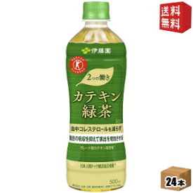 【送料無料】伊藤園 2つの働き カテキン緑茶500mlペットボトル 24本入[二つの働き]※北海道800円・東北400円の別途送料加算 [39ショップ]
