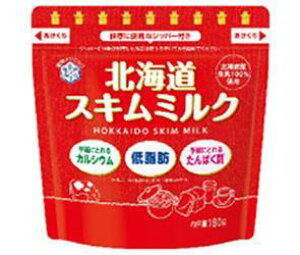 雪印メグミルク 北海道スキムミルク 180g×12袋入×(2ケース)｜ 送料無料 嗜好品 脱脂粉乳 スキムミルク 袋