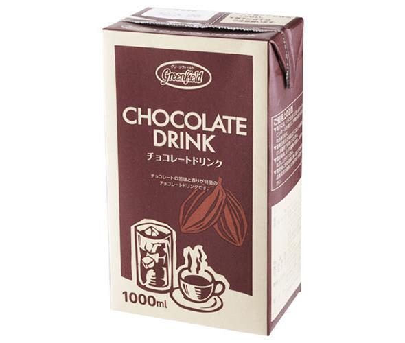 送料無料 UCC GreenField(グリーンフィールド) チョコレートドリンク 1000ml紙パック×6本入 北海道・沖縄・離島は別途送料が必要。