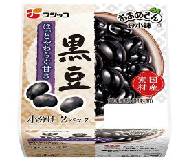 フジッコ おまめさん 豆小鉢 黒豆 62g×2パック×12個入×(2ケース)｜ 送料無料 惣菜 煮豆 黒豆 食品 カルシウム 食物繊維