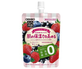 オリヒロ ぷるんと蒟蒻Plus ミックスベリー味 130gパウチ×48本入｜ 送料無料 ゼリー飲料 こんにゃく ベリー 機能性表示食品