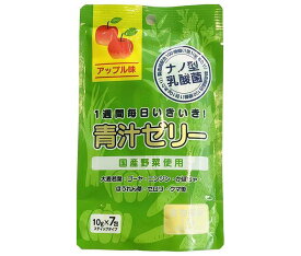 新日配薬品 青汁ゼリー 10g×7包×10袋入×(2ケース)｜ 送料無料 青汁 ゼリー りんご