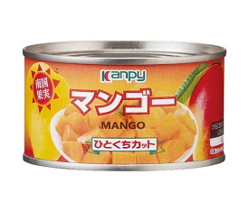 カンピー マンゴー ひとくちカット 225g缶×24個入×(2ケース)｜ 送料無料 缶詰 かんづめ フルーツ 果実 くだもの